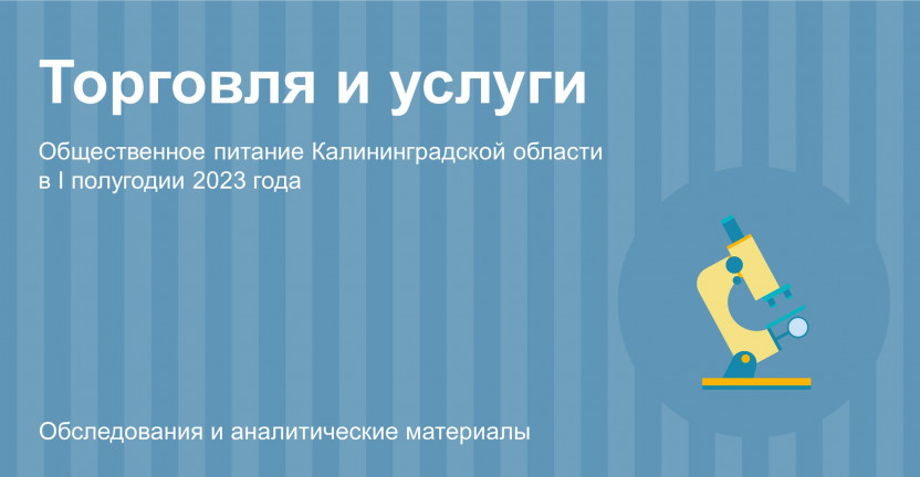 Общественное питание Калининградской области в I полугодии 2023 года
